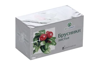 Брусники лист 1,5 г, 20 шт, ф/п