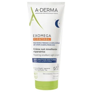 Крем-эмолент A-Derma Exomega control восстан / смягчающий ночной для лица и тела, 200 мл