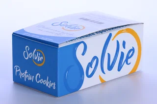 Печенье Solvie Protein cookies Розовое мороженое с йогурт глазурью без сах 60 гр 8 шт