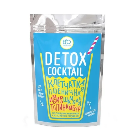 Клетчатка BIO National Detox коктейль имбирь / топинамбур, 150 г