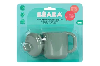Обучающая чашка Beaba силикон зеленый 170 мл