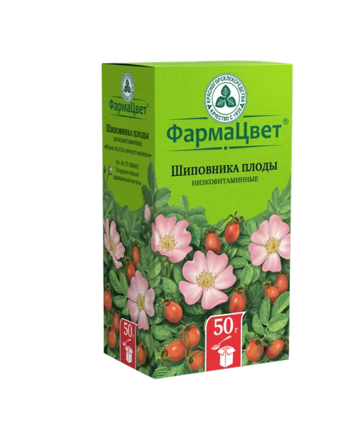 Шиповника плоды низковитаминные сырье 50 г