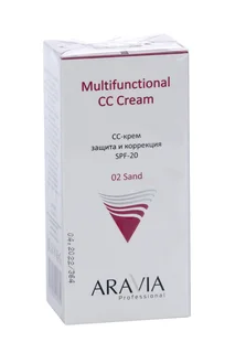 СС-крем Aravia Professional sand 02 защитный SPF-20, 50 мл