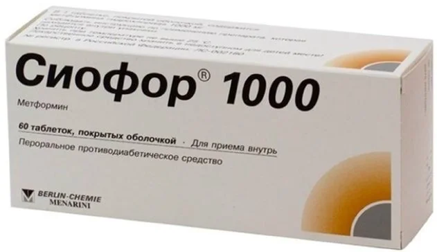 Сиофор таб. п/о 1000 мг 60 шт