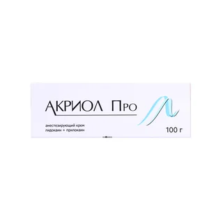 Акриол Про Крем для местного И наружного применения 2,5%+2,5% 100 гр