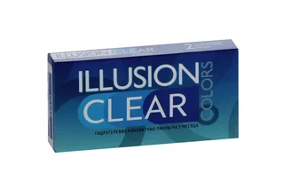 Линзы Illusion clear контактные прозрачные 3 месяца -6,5/8,6/2 шт