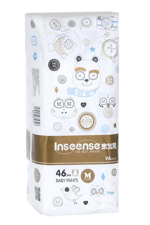 Трусики-подгузники Inseense V6 M (6-11 кг) 46 шт золот