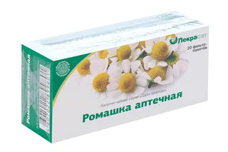 Чайный напиток Дары природы Лекрасэт Ромашка аптечная 1,5 гр 20 шт фильтр-пакет