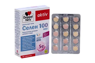 Доппельгерц Актив Селен 100 мкг 761 мг 30 шт таблетки