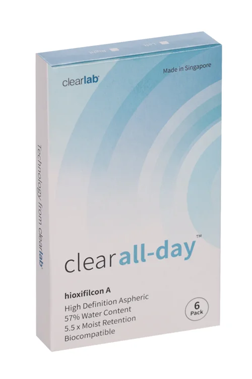 Линзы Clearlab Clear all-day контактные R 8,6 (диоптрия -8,5) 6 шт