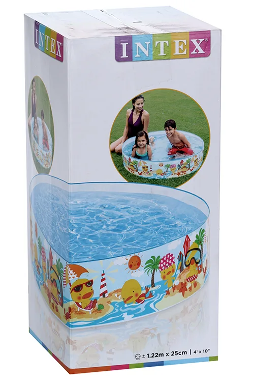 Бассейн Утёнок 122×25 см жёсткий борт от 3 лет 58477NP Intex