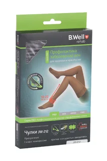 Чулки B Well РRО компр 1 класс JW-212 черн р 2