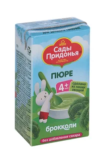 Пюре Сады Придонья брокколи 125 гр тетра пак