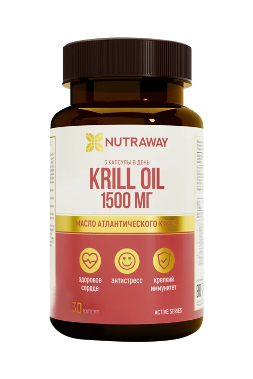 Масло криля Nutraway, 30 шт, капсулы