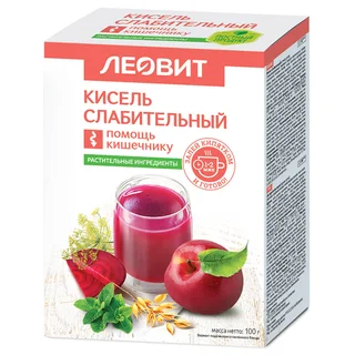 Кисель Слабительный 5 пакетов по 20 гр Леовит