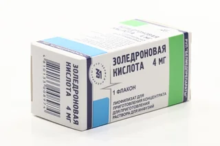 Золедроновая кислота 4 мг лиофилизат для приготовления концентрата для приготовления раствора для инфузий
