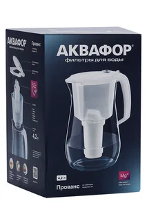 Кувшин Аквафор прованс для воды с фильтром А5 черный 4,2 л