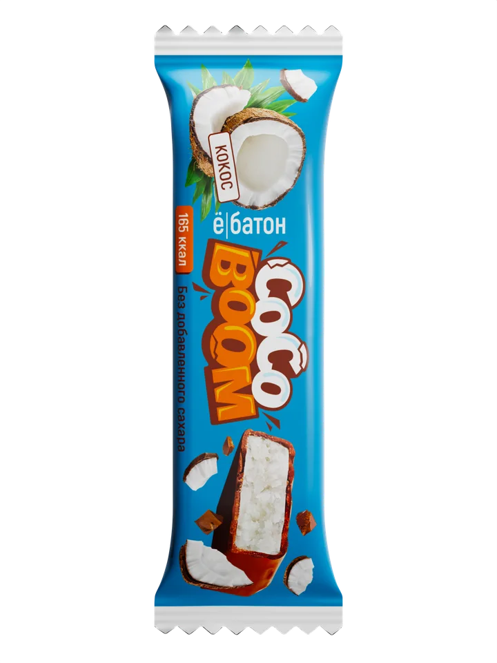 Изделие кондитерское батончик Coco Boom 40 г вкус Кокос Ёбатон