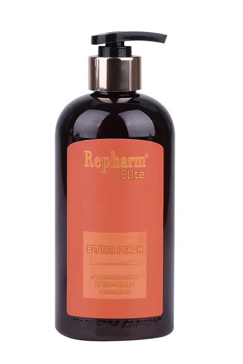 Крем-мыло Repharm Elite Bitter Peach парфюмир с пептидами 500 мл