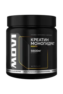 Креатин моногидрат Movi манго 30 порций, 200 г, банка