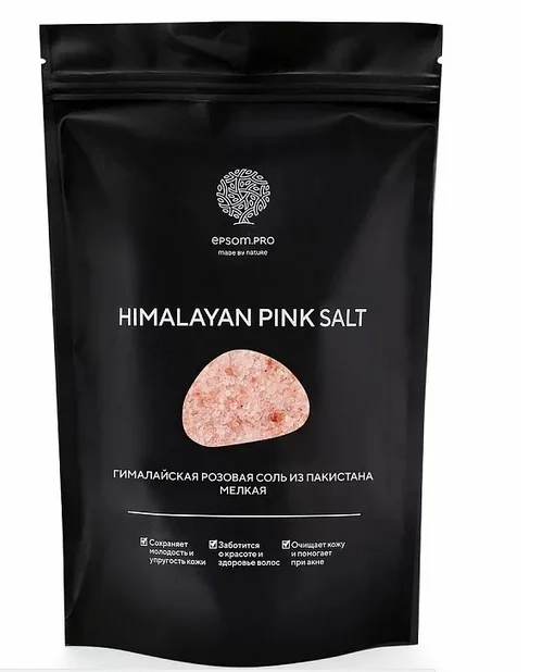 Соль Salt of the Earth гималайская розовая мелкая для ванн 1 кг