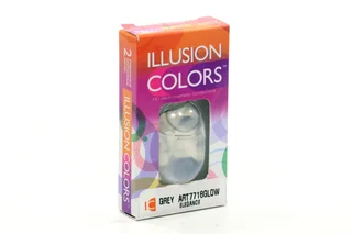 Линзы Illusion colors el grey Glow контактные -4,5/14,0/8,6 2 шт