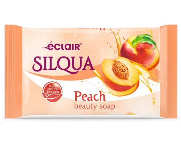 Мыло Silqua Eclair туалетное персик, 140 г