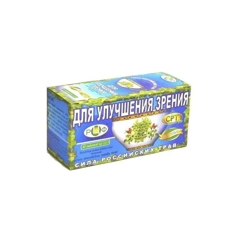 Сила Российских Трав №40 Фиточай Для Улучшения Зрения Ф/П 1,5Г 20 шт