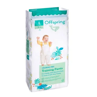 Трусики-подгузники Offspring L (9-14 кг) 36 шт Авокадо