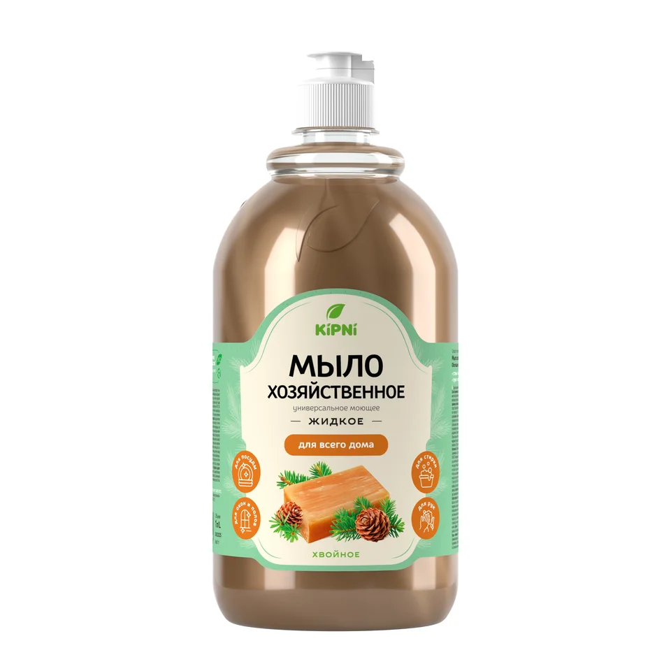 Хозяйственное мыло Хвойное KiPNi 1л.