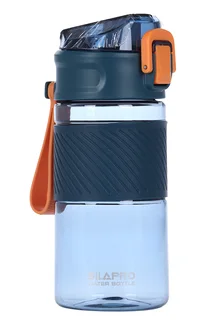 Бутылка для воды Silapro спорт с силиконовым поильником 18,5×8,5 см черный (088-016) 500 мл