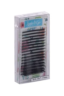 Ресницы Lash&Go для наращивания микс M/0,10/7-14 mm 16 линий черные
