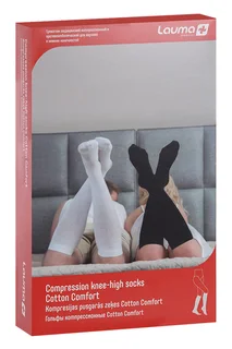 Гольфы Лаума Медикал Cotton Comfort 1 класс компресс р 36-38 белые
