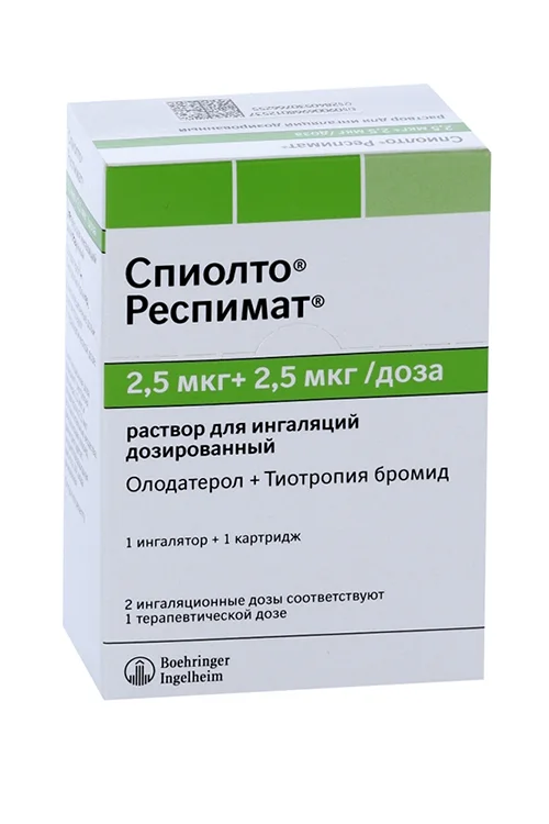 Спиолто Респимат раствор 2.5 мкг / доза