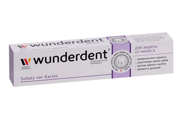 Зубная паста Modum Wunderdent для защиты от кариеса 100 гр
