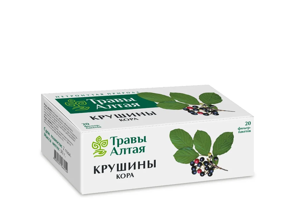 Крушины ольховидной кора кора 1.5 г 20 шт