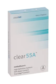 Линзы Clearlab Clear55 А контактные R 8,7 (диоптрия -0,75) 6 шт