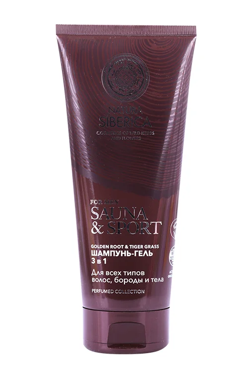 Шампунь-гель для душа Natura Siberica Sauna&Sport for Men 3в1 парфюмированный 200 мл
