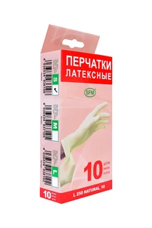 Перчатки SFM смотр / латекс / нестерил / неопудр S, 5 шт, пара