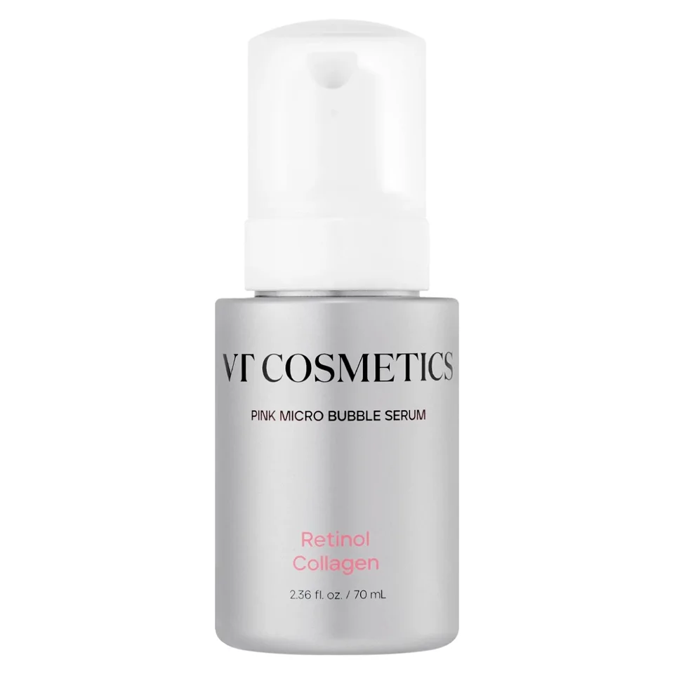 Пузырьковая сыворотка с ретинолом Retinol Collagen Pink Micro Bubble Serum 70 мл VT Cosmetics