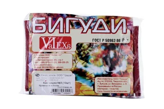 Бигуди-коклюшки Valexa d = 1,1 см 10 шт цвет Микс
