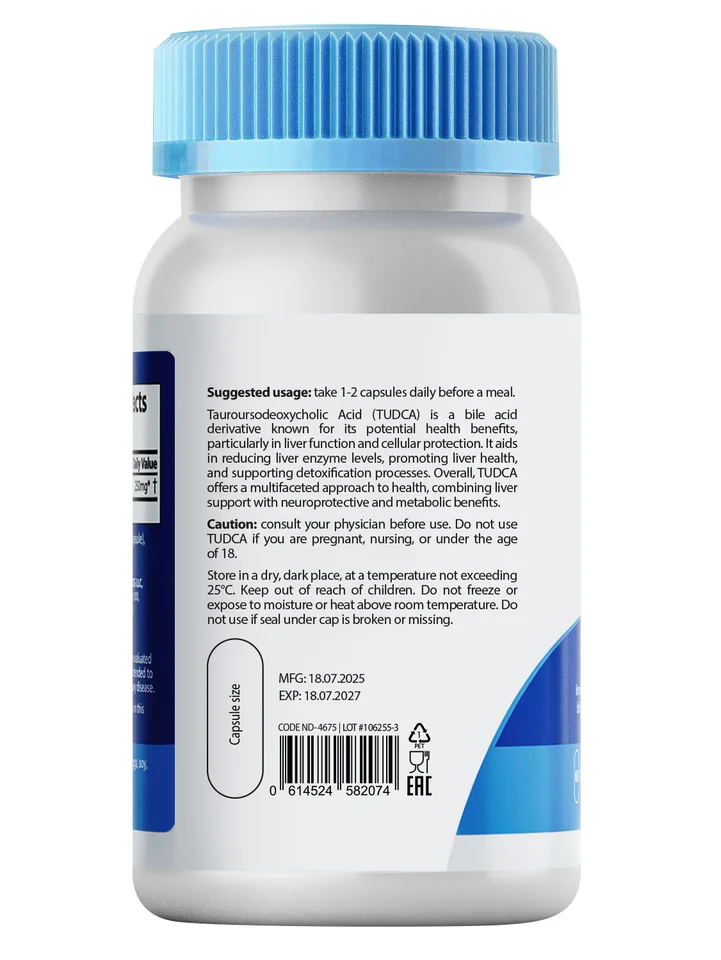 Tudca Matwave тауроурсодезоксихолевая кислота 250 mg 60 капсул