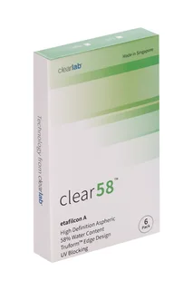 Линзы Clearlab Clear58 контактные R 8,3 (диоптрия -0,75) 6 шт