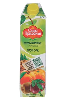 Сок Сады Придонья мультифрукт 1 л