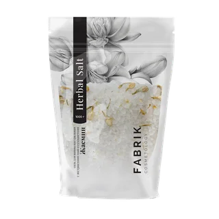 Соль для ванны "Жасмин" Herbal Salt 1000 гр Fabrik Cosmetology