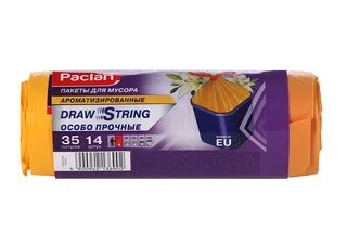 Мешки Paclan Aroma для мусора ароматизированные в рулоне желтый 35 л 14 шт