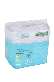 Подгузники-трусики для взрослых YokoSun 80-120 см М 10 шт