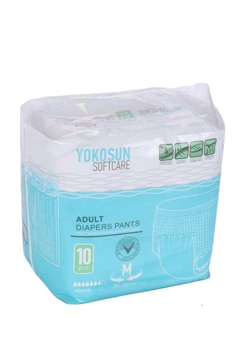 Подгузники-трусики для взрослых YokoSun 80-120 см М 10 шт