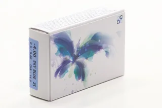 Контактные линзы цветные Офтальмикс Butterfly 1-Color небесно-голубой D -4,0 DIA 14,2
