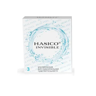 Hasico Презервативы Ультратонкие Invisible light 3 шт